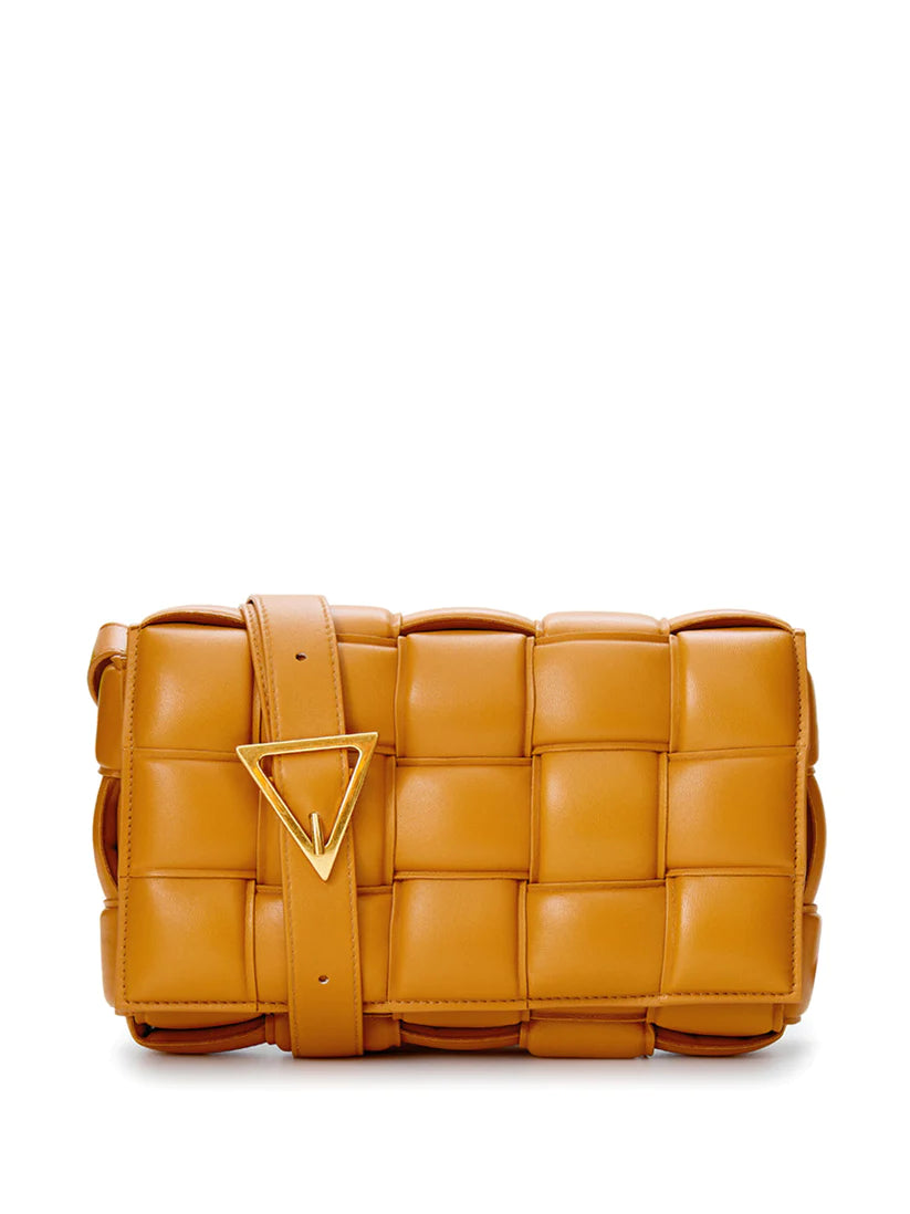 Bottega Veneta Caramel Padded Cassette Cross Body Bag: A Warm Embrace of Luxury