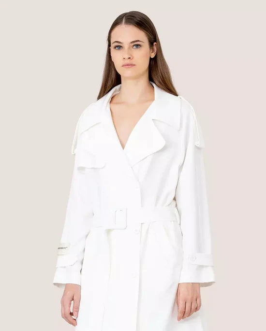 Unveiling Elegance: The Hinnominate White Polyester Jacket & Coat Styling Guide In the ever-changing landscape of fashion, certain pieces transcend trends and become timeless wardrobe staples. The Hinnominate White Polyester Jacket & Coat, with its double