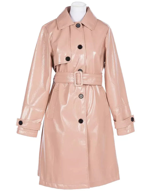 Elevate Your Style with Twinset Pink Polyester Jackets & Coat: Unleash Your Inner Fashion Icon!