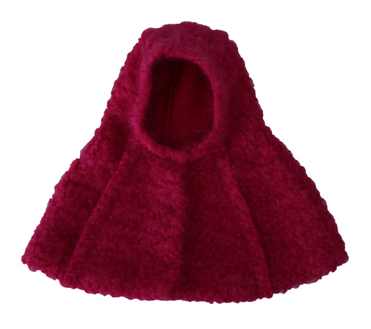 Dolce & Gabbana Elegant Pink Mohair Hooded Scarf