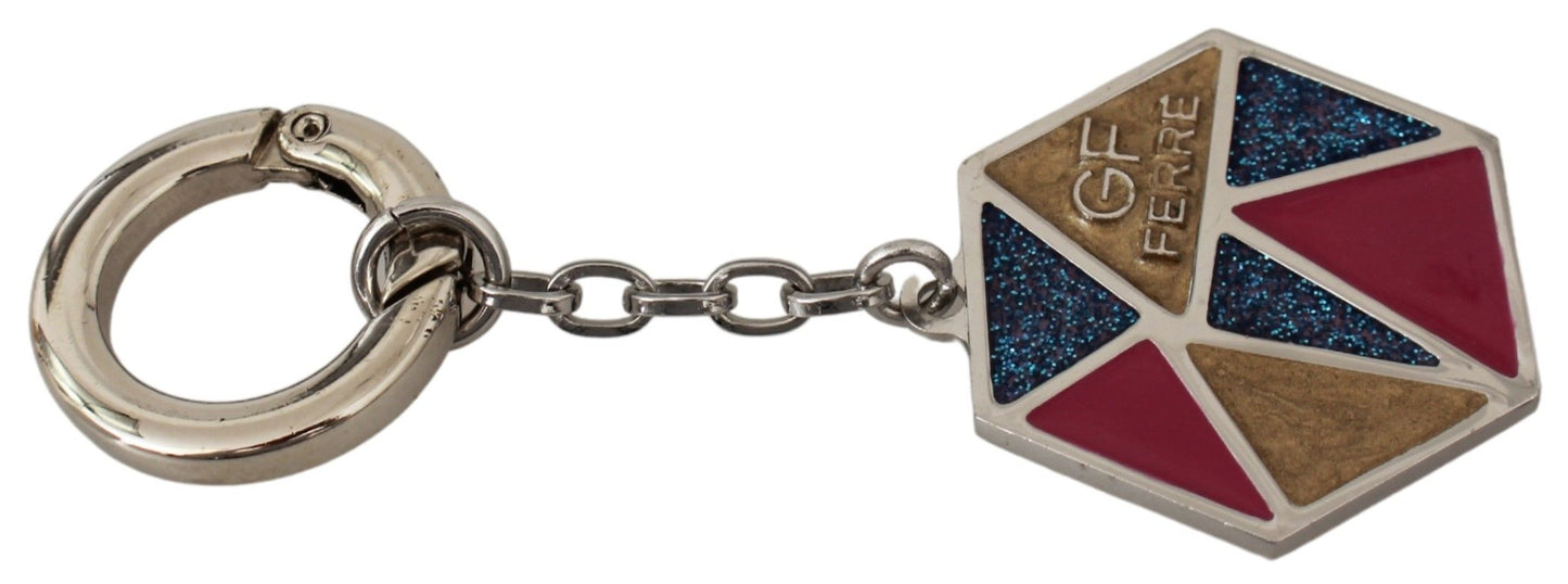 GF Ferre Elegant Tri-Color Keychain Accessory