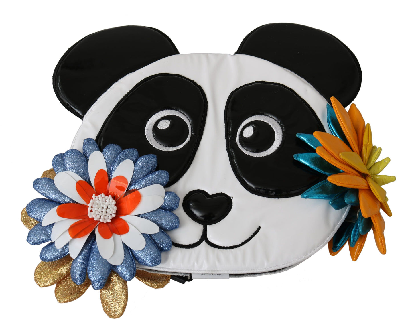 Dolce & Gabbana Chic Multicolor Panda Beanie with Floral Accents