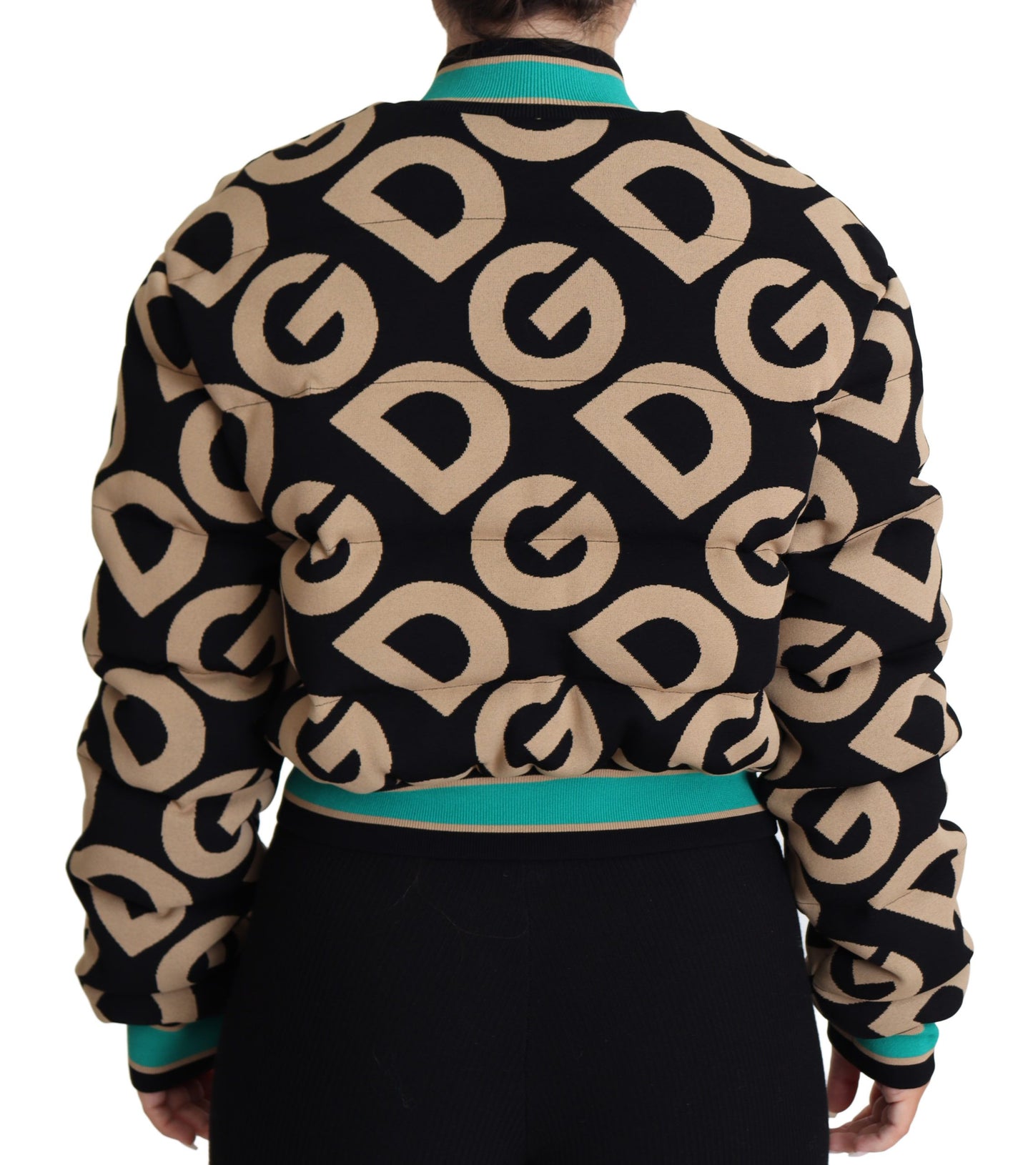 Dolce & Gabbana Chic Multicolor Quilted Bomber Jacket