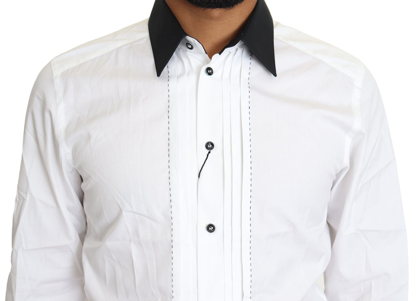 Dolce & Gabbana Elegant White Slim Fit Dress Shirt