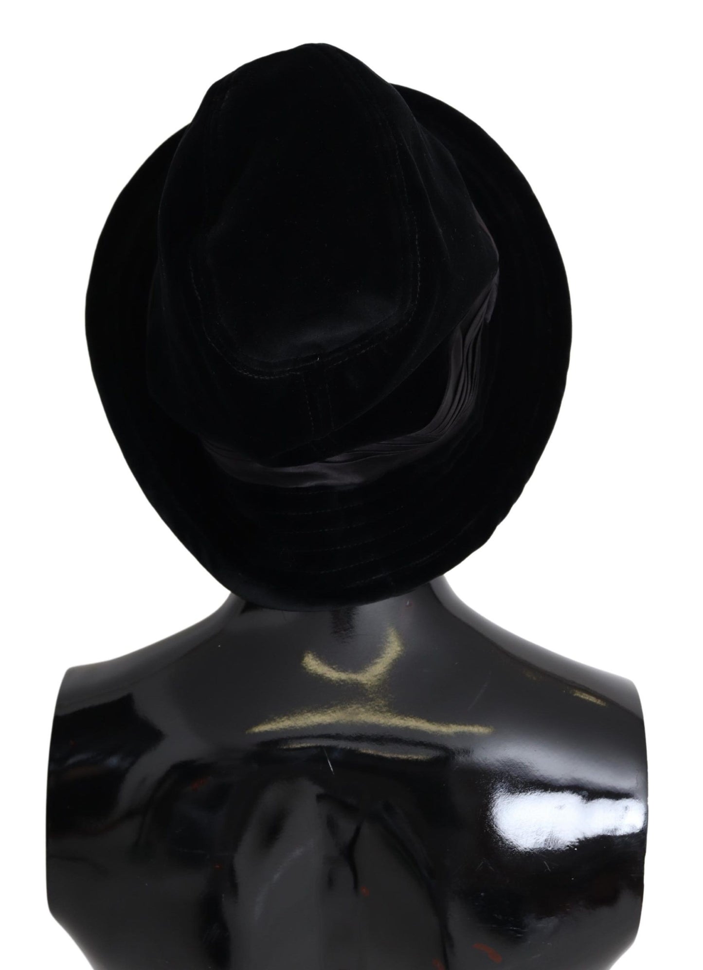 Dolce & Gabbana Elegant Velvet Wide-Brimmed Bucket Hat