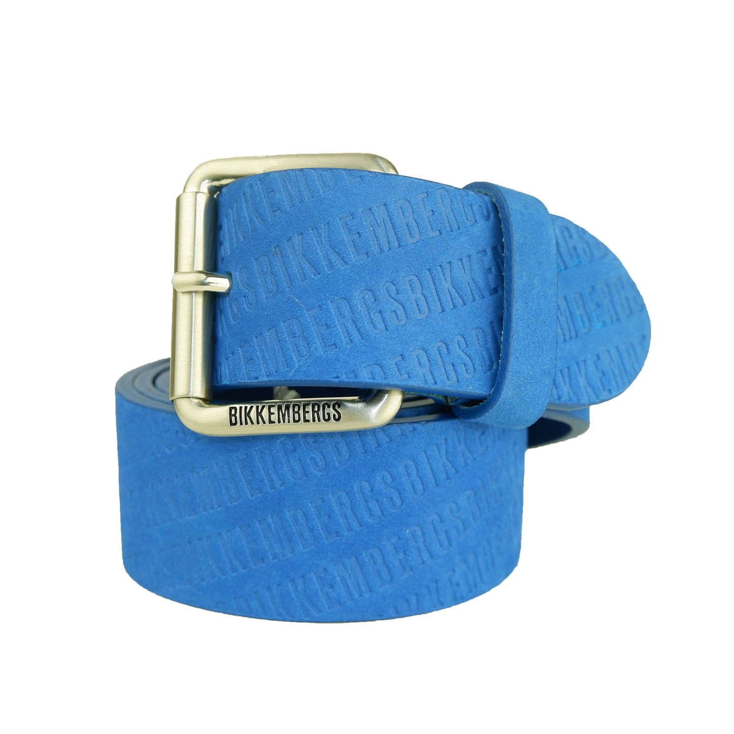 Bikkembergs Blue Leather Men Belt