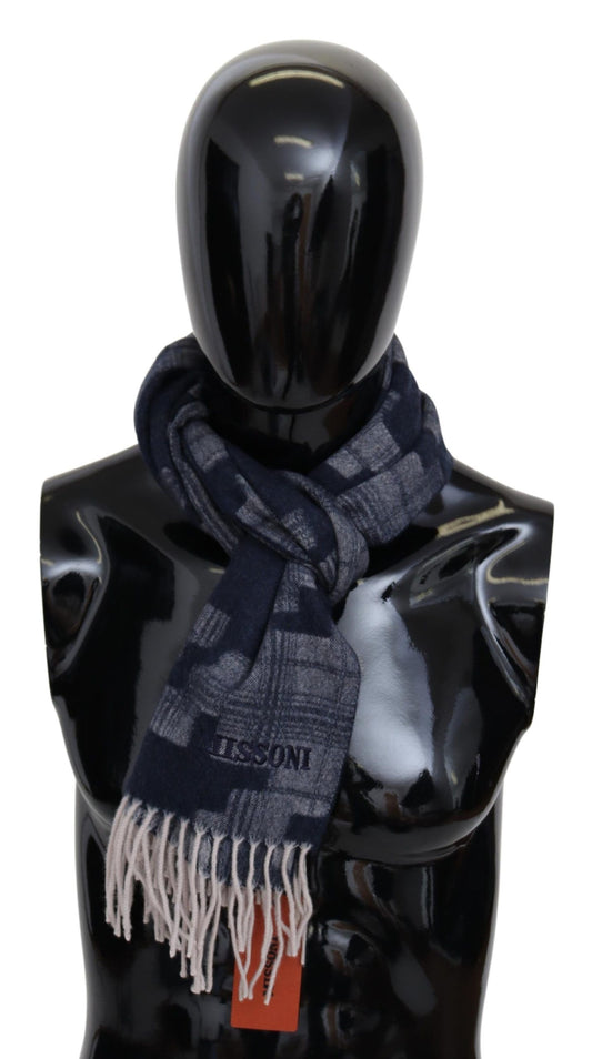 Missoni Elegant Cashmere Patterned Unisex Scarf