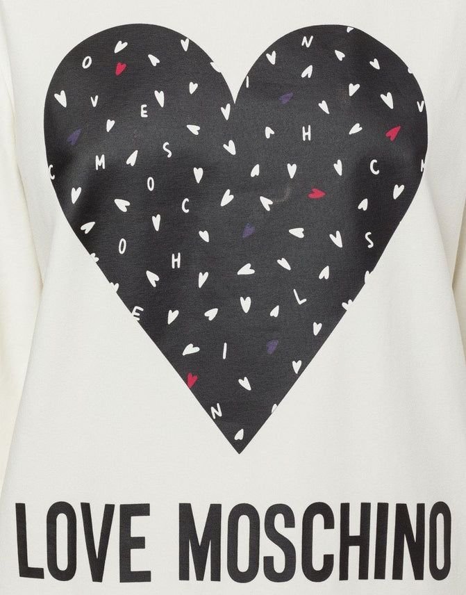 Love Moschino White Cotton Women Dress