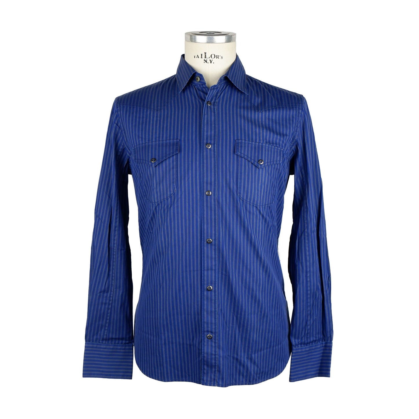 Jacob Cohen Blue Cotton Men Shirt