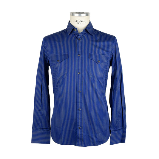 Jacob Cohen Elegant Striped Cotton Shirt for Men