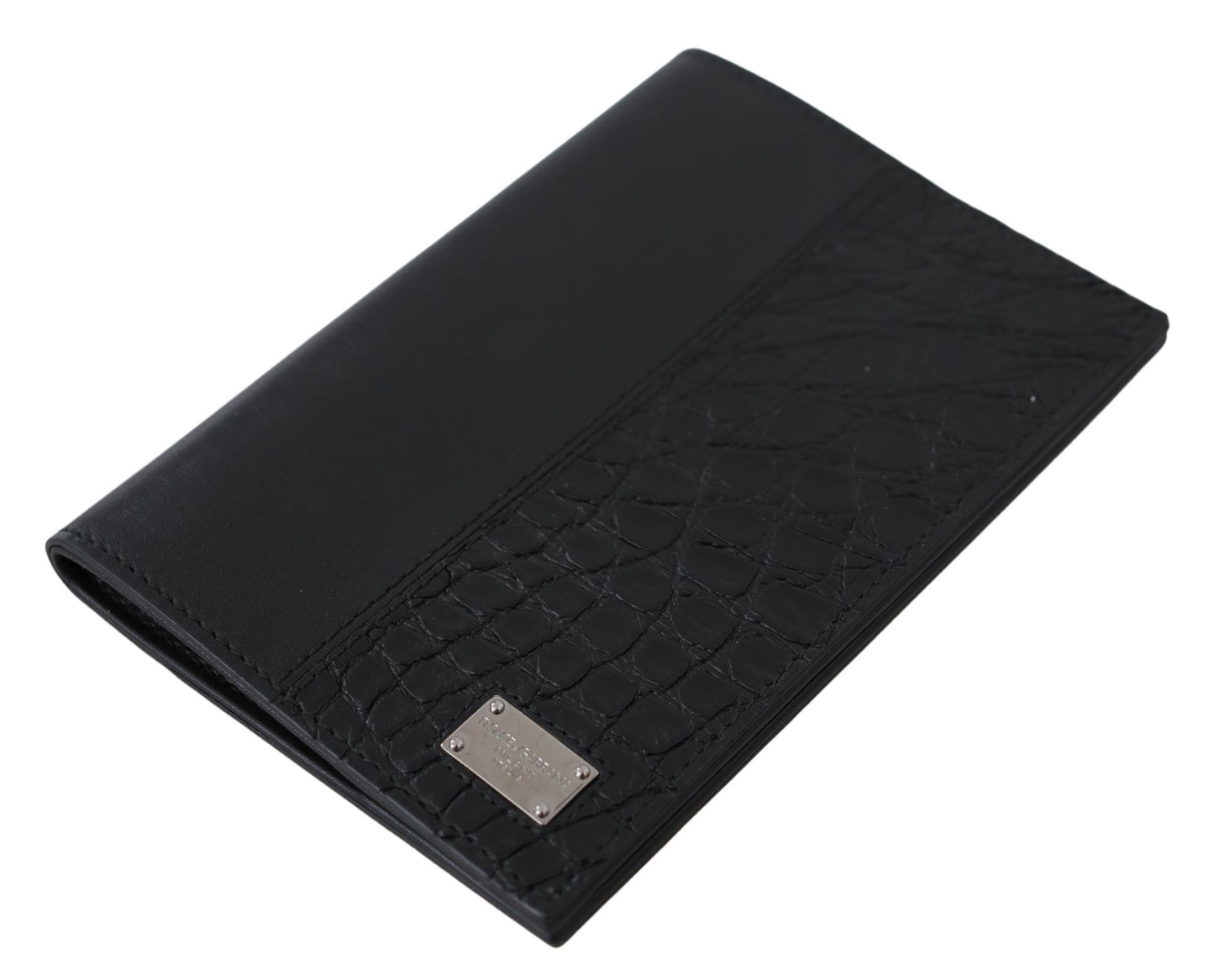 Dolce & Gabbana Sleek Exotic Leather Passport Holder