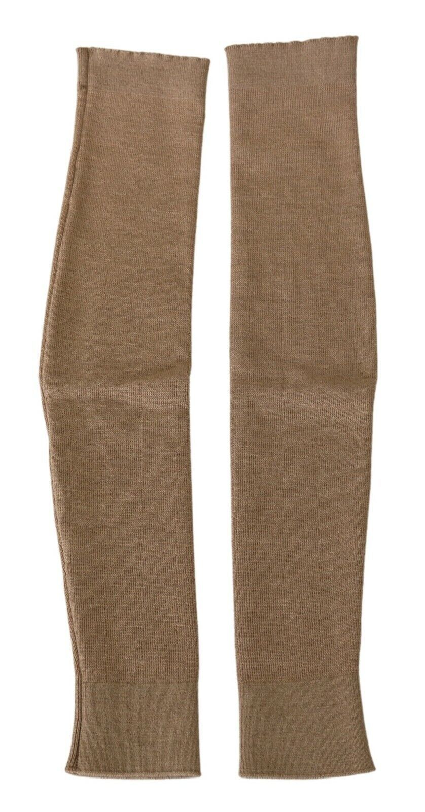 Scervino Street Chic Beige Virgin Wool Arm Warmer