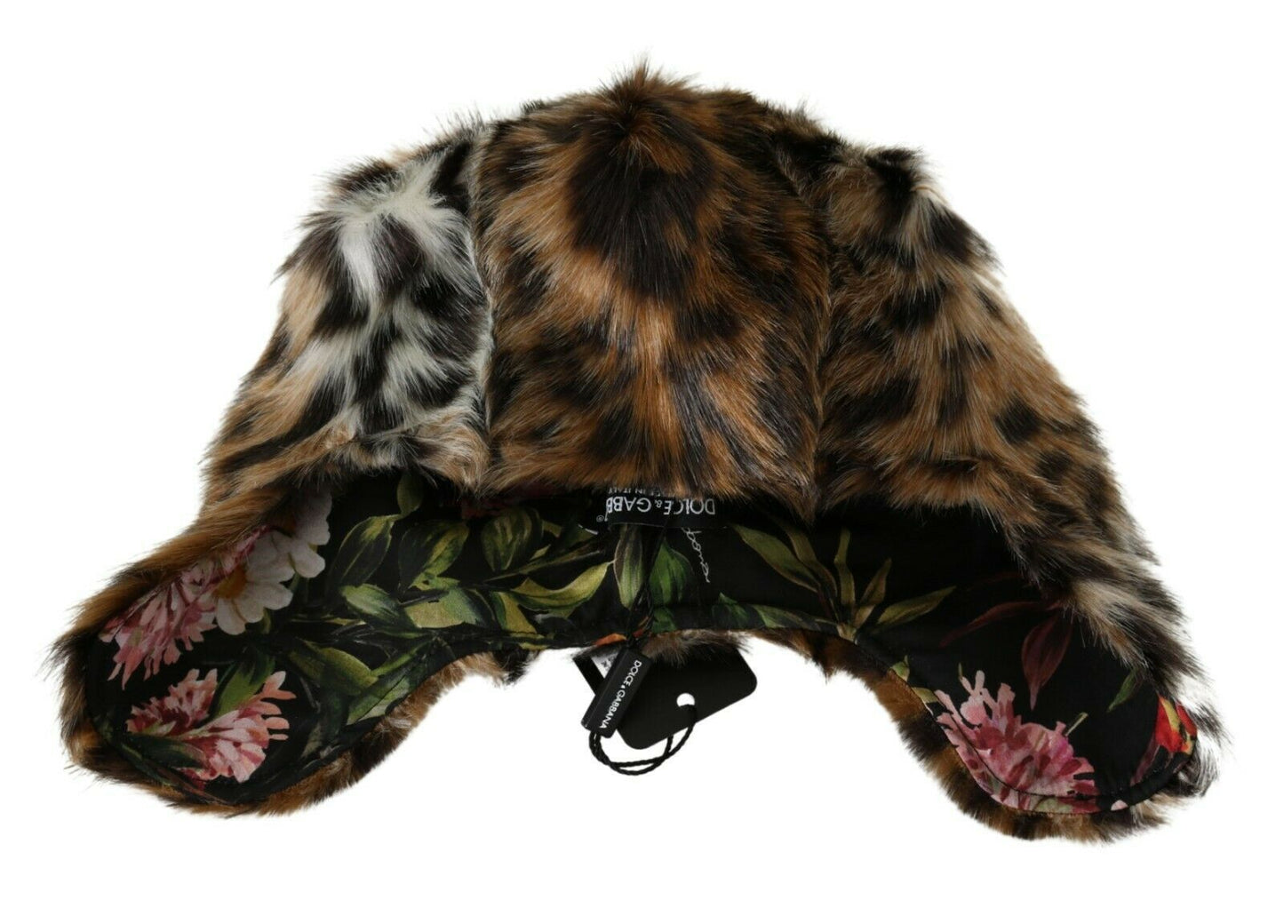 Dolce & Gabbana Elegant Leopard Pattern Russian Hat