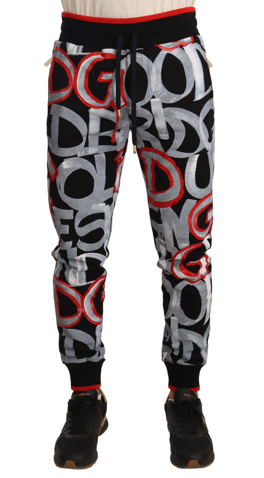 Dolce & Gabbana Sleek Multicolor Detail Joggers for Men