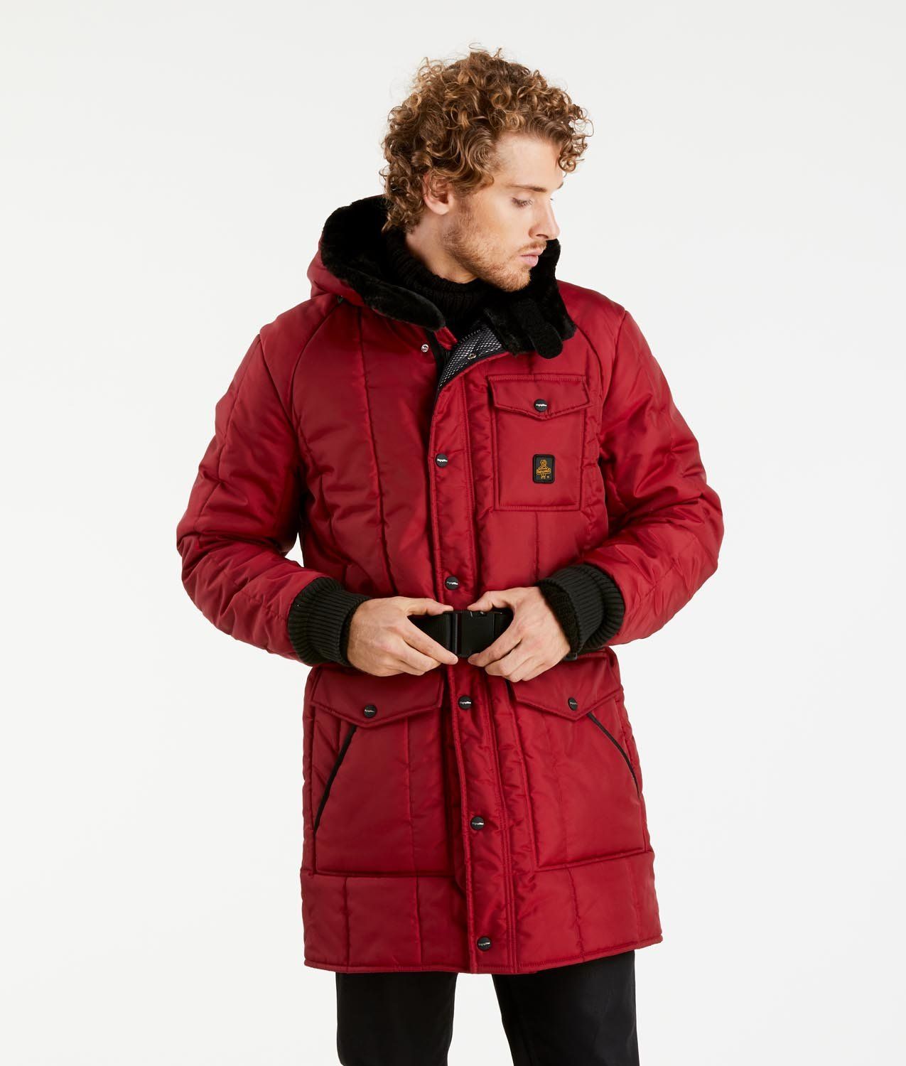 Refrigiwear Red Polyamide Men Parka