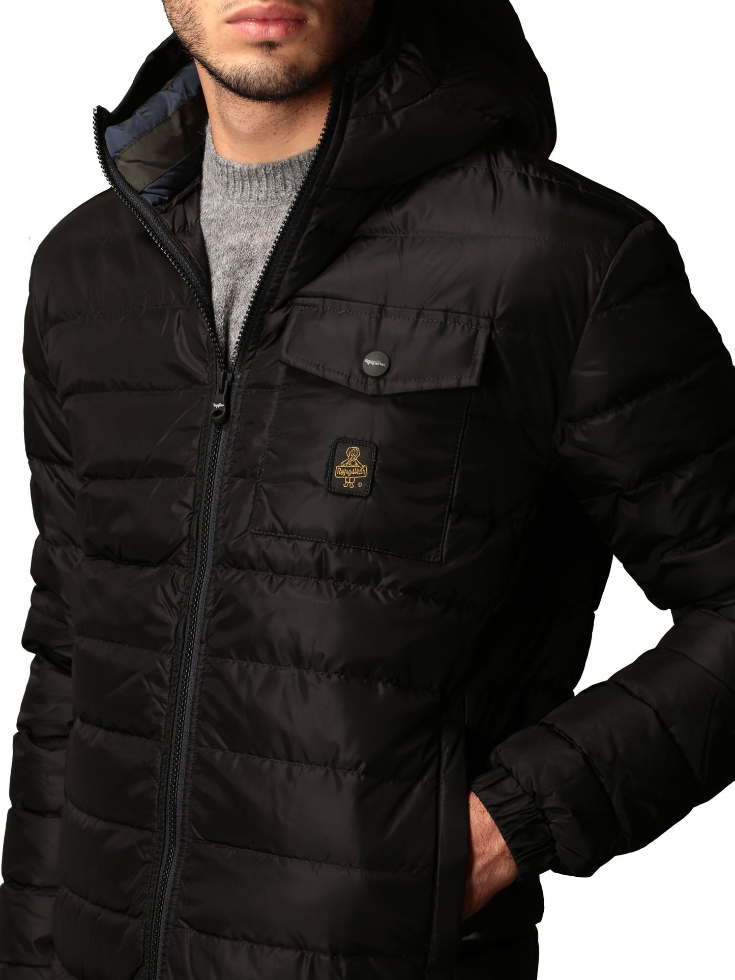 Refrigiwear Black Nylon Men Jacket