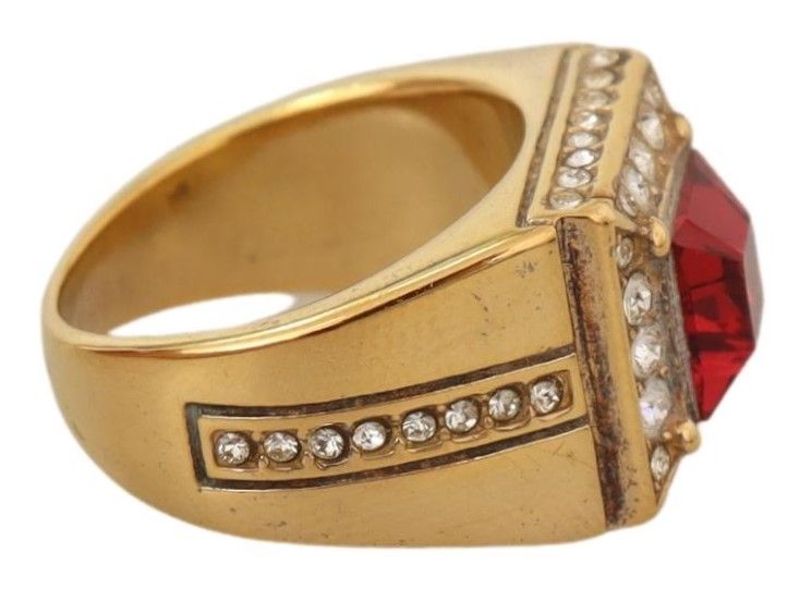 Dolce & Gabbana Regal Baroque Red Crystal Ring