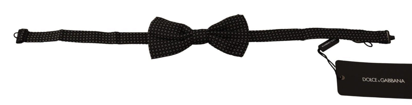 Dolce & Gabbana Elegant Black Silk Bow Tie