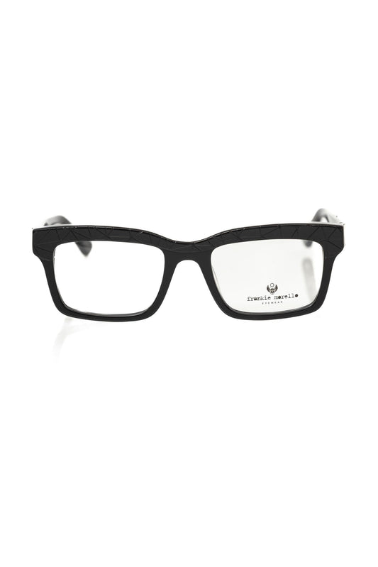 Frankie Morello Black Acetate Unisex Frame