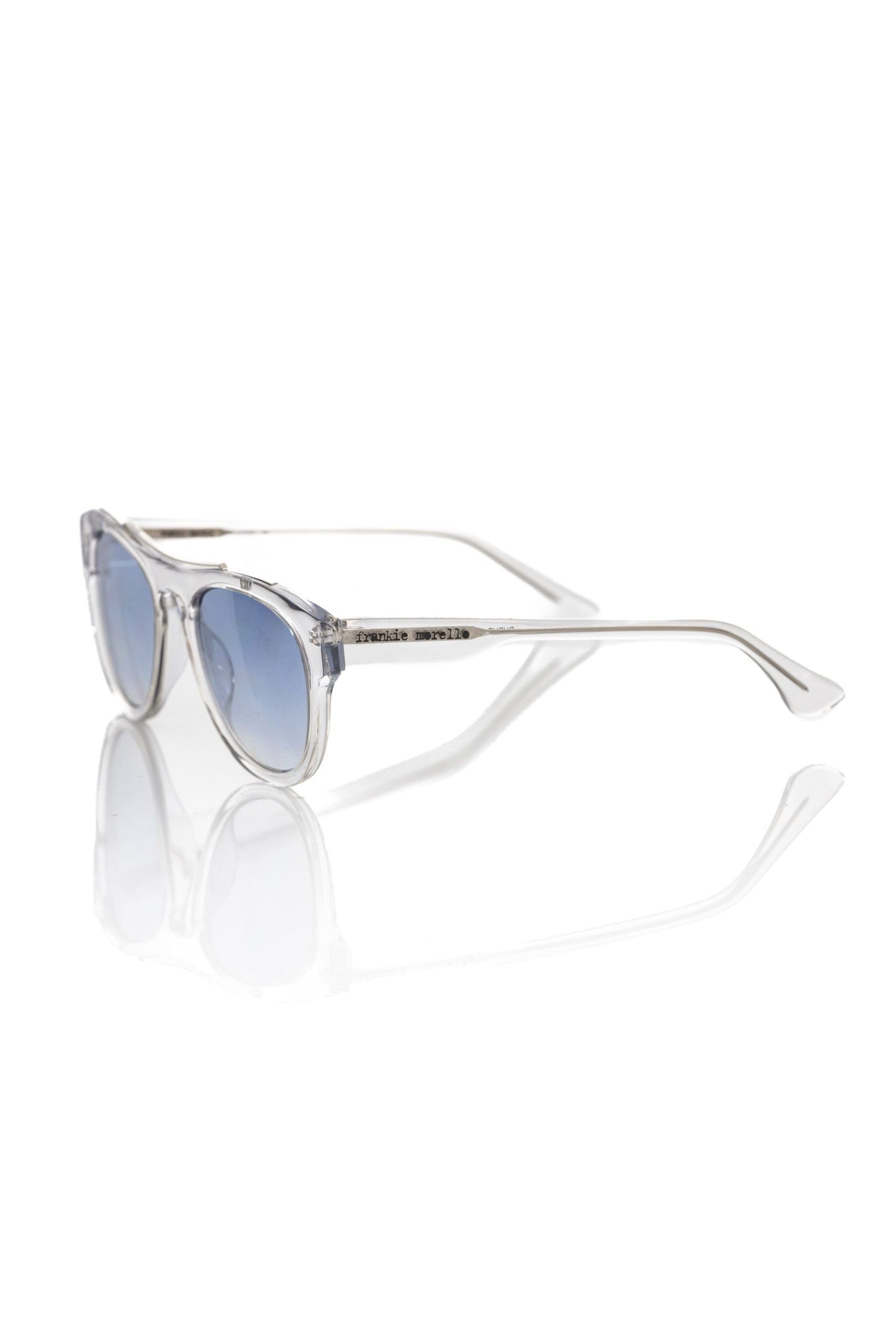 Frankie Morello White Acetate Men's Sunglass