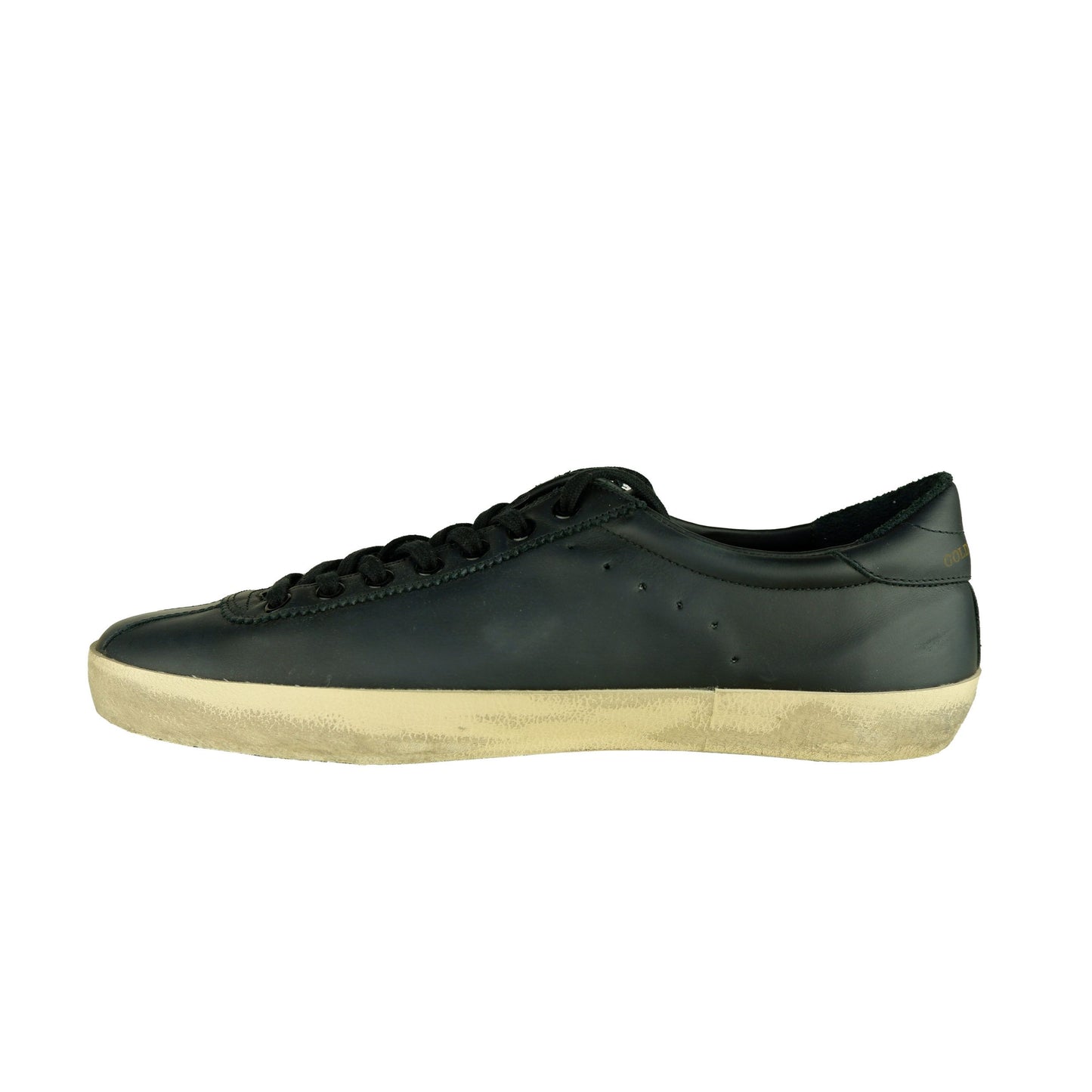 Golden Goose Black Leather Men Sneaker