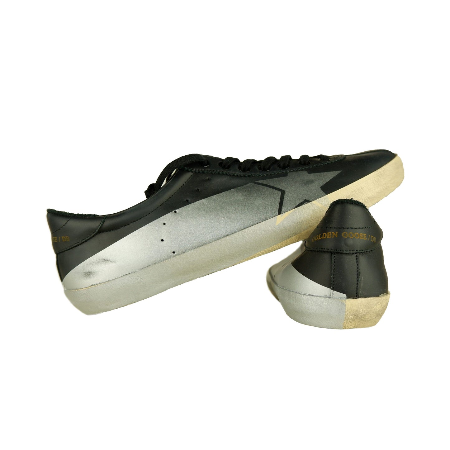 Golden Goose Black Leather Men Sneaker