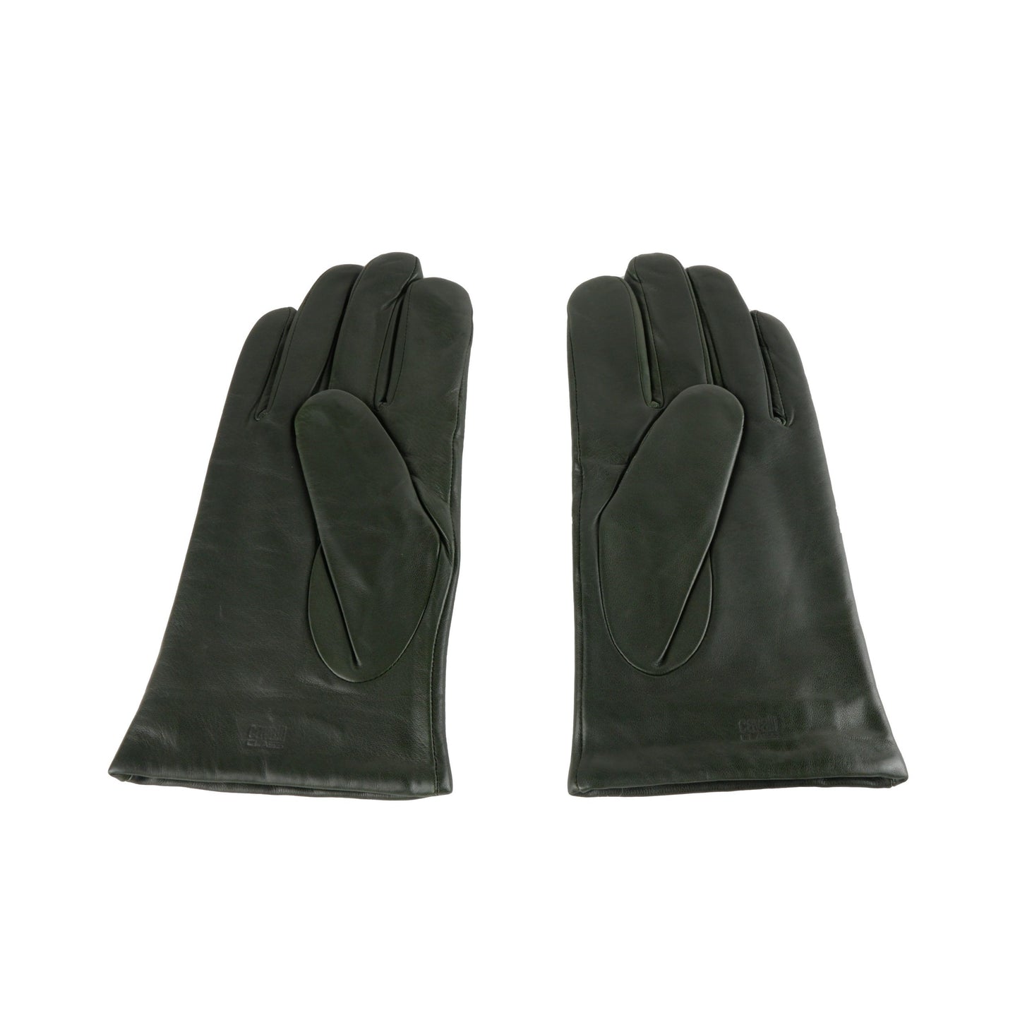 Cavalli Class Green Lambskin Leather Men Glove