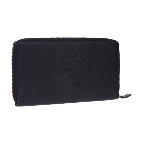 Bikkembergs Sleek Black Calfskin Document Holder