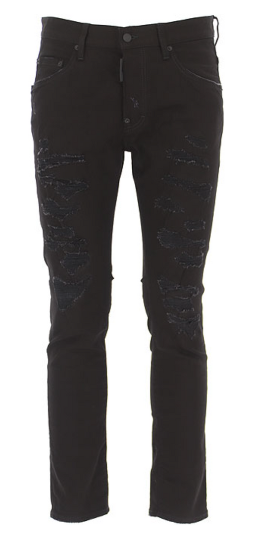 Dsquared² Elegant Black Denim Designer Jeans