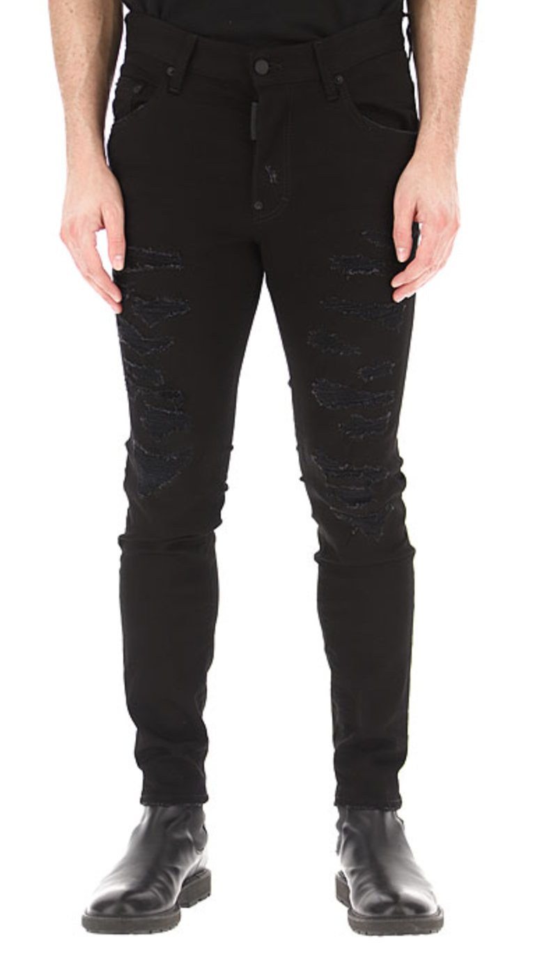 Dsquared² Elegant Black Denim Designer Jeans