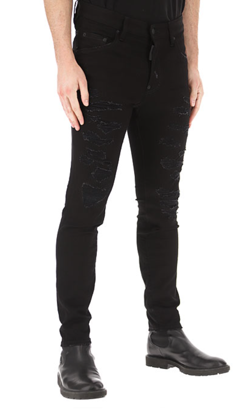 Dsquared² Elegant Black Denim Designer Jeans