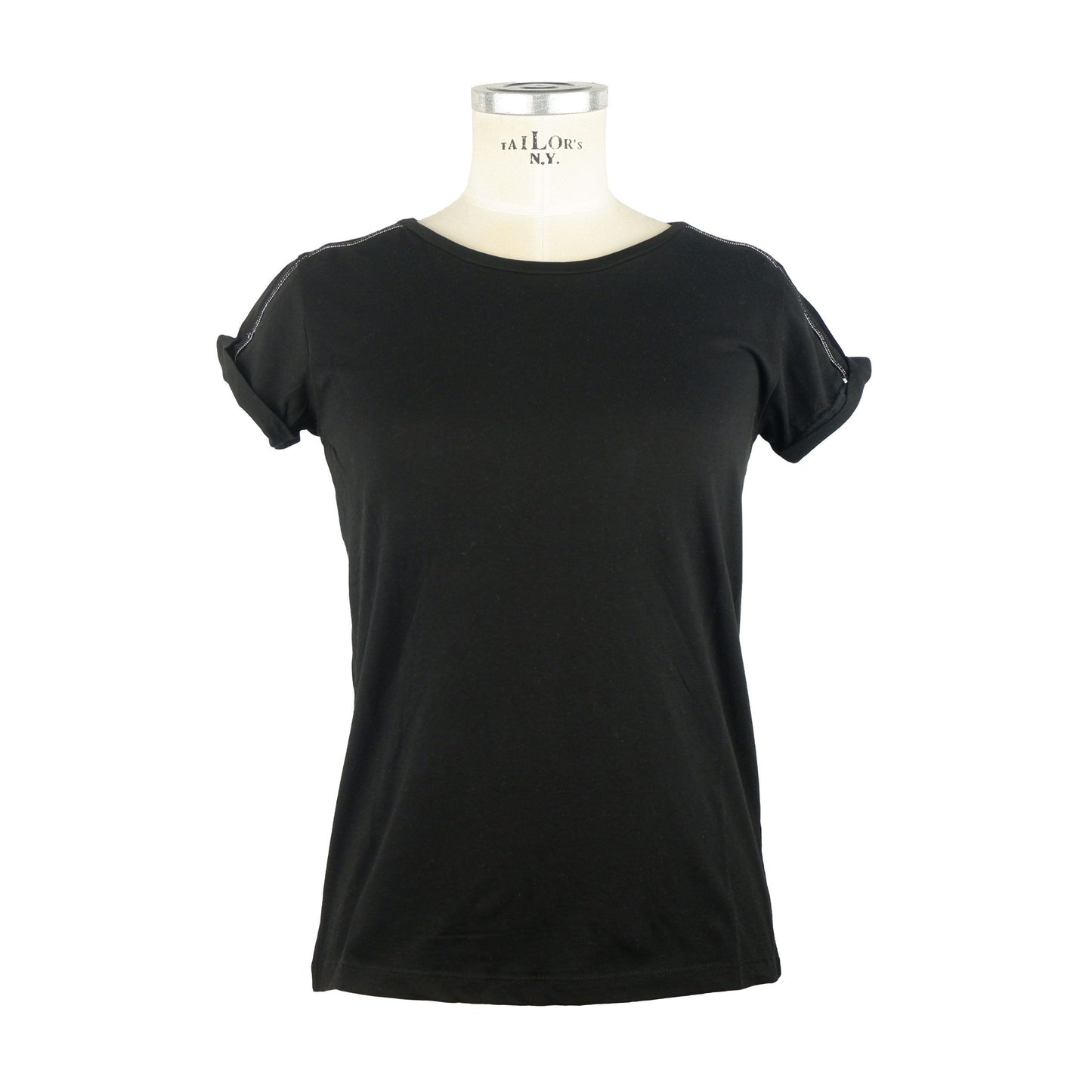 Patrizia Pepe Black Cotton Women T-Shirt