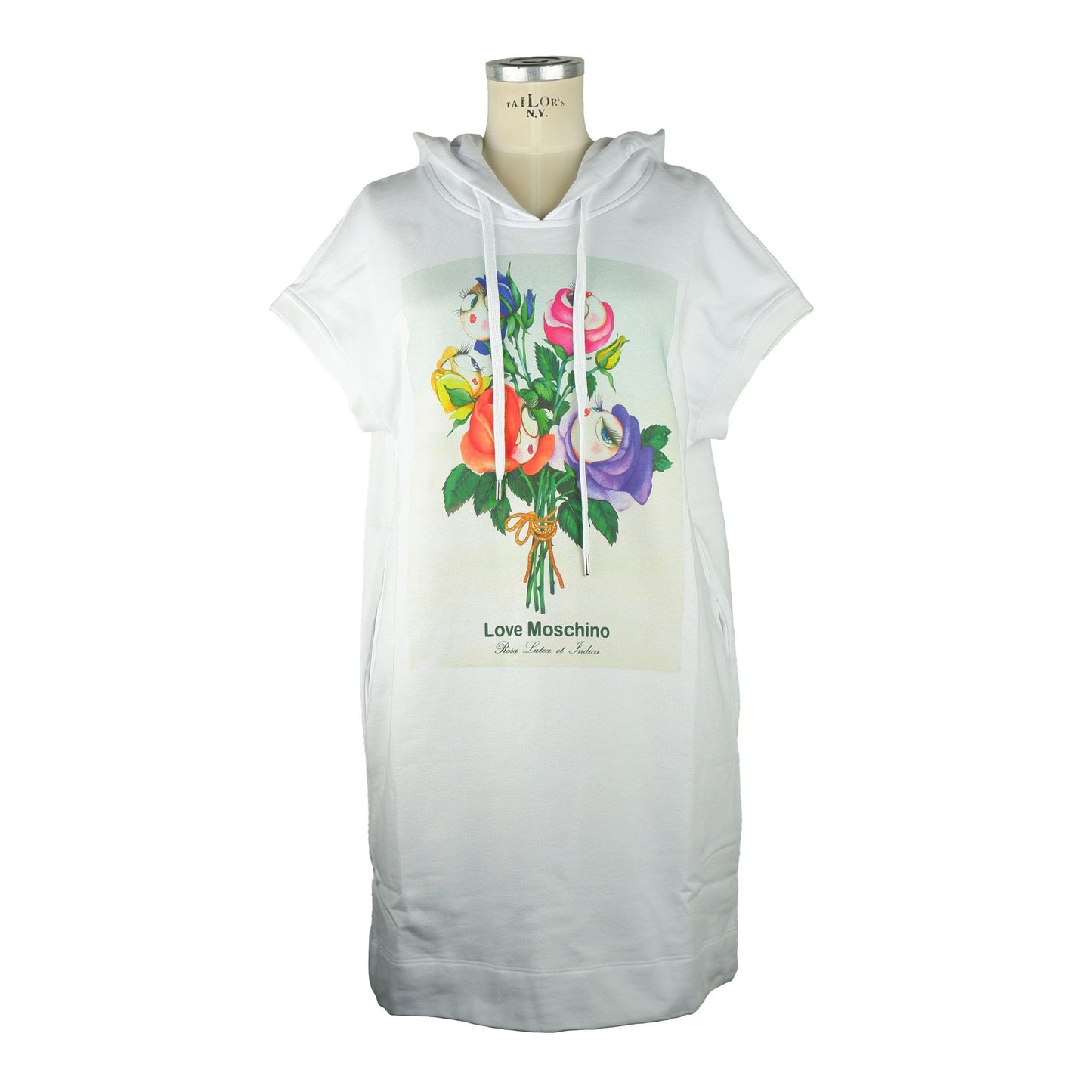 Love Moschino White Cotton Women Dress