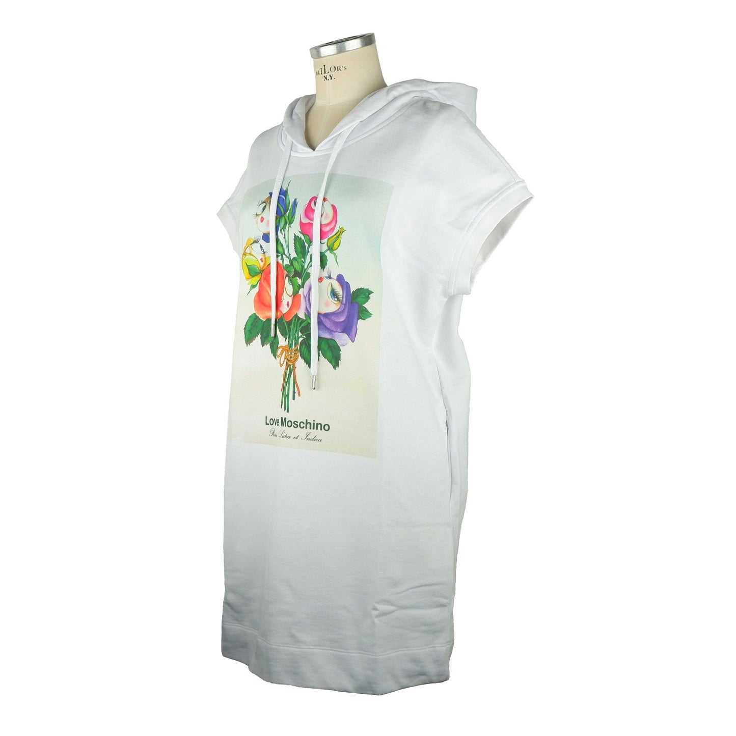 Love Moschino White Cotton Women Dress