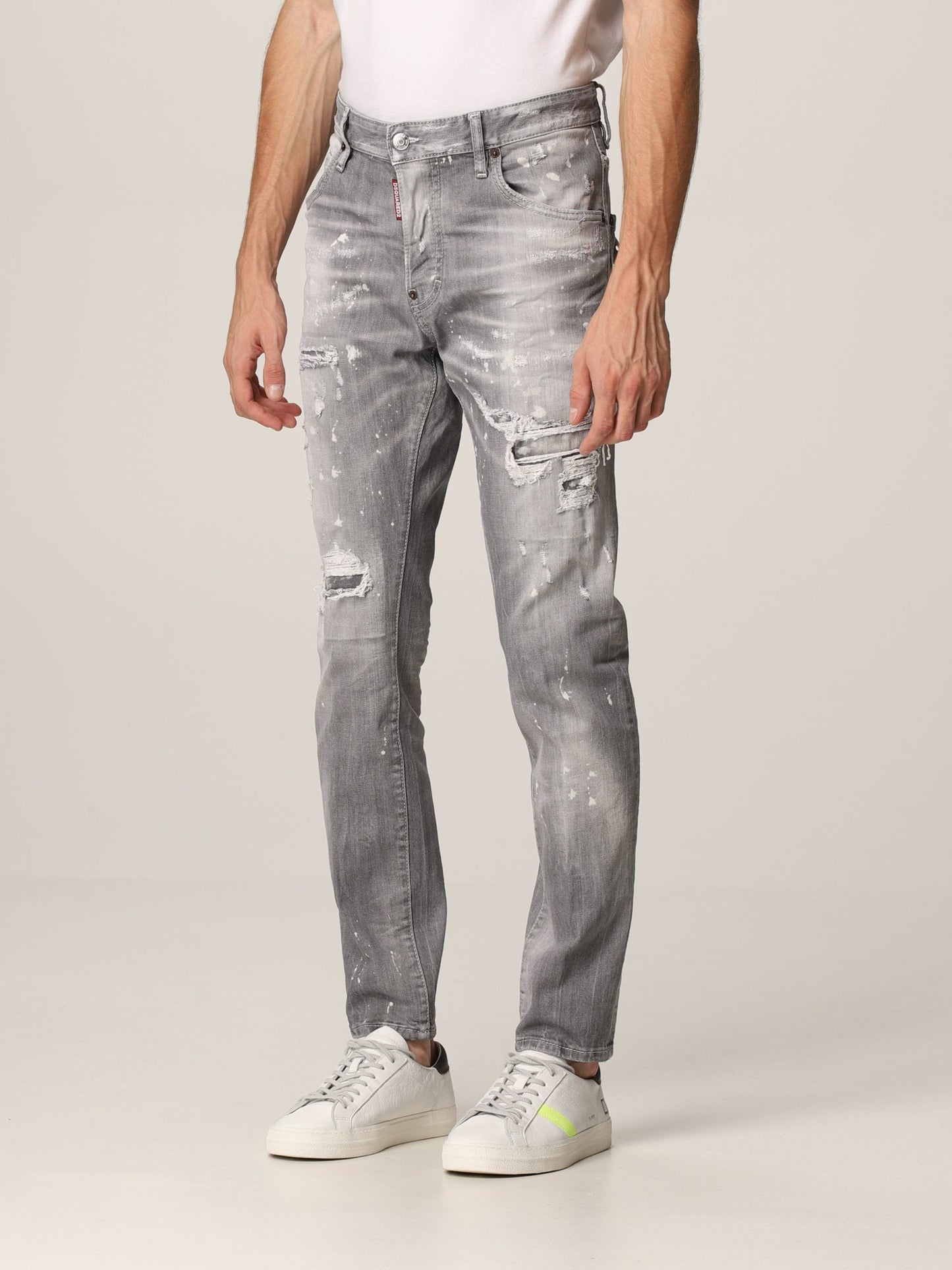 Dsquared² Chic Gray Slim Fit Skater Jeans