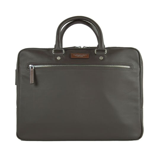 A.G. Spalding & Bros Brown Leather Men Briefcase