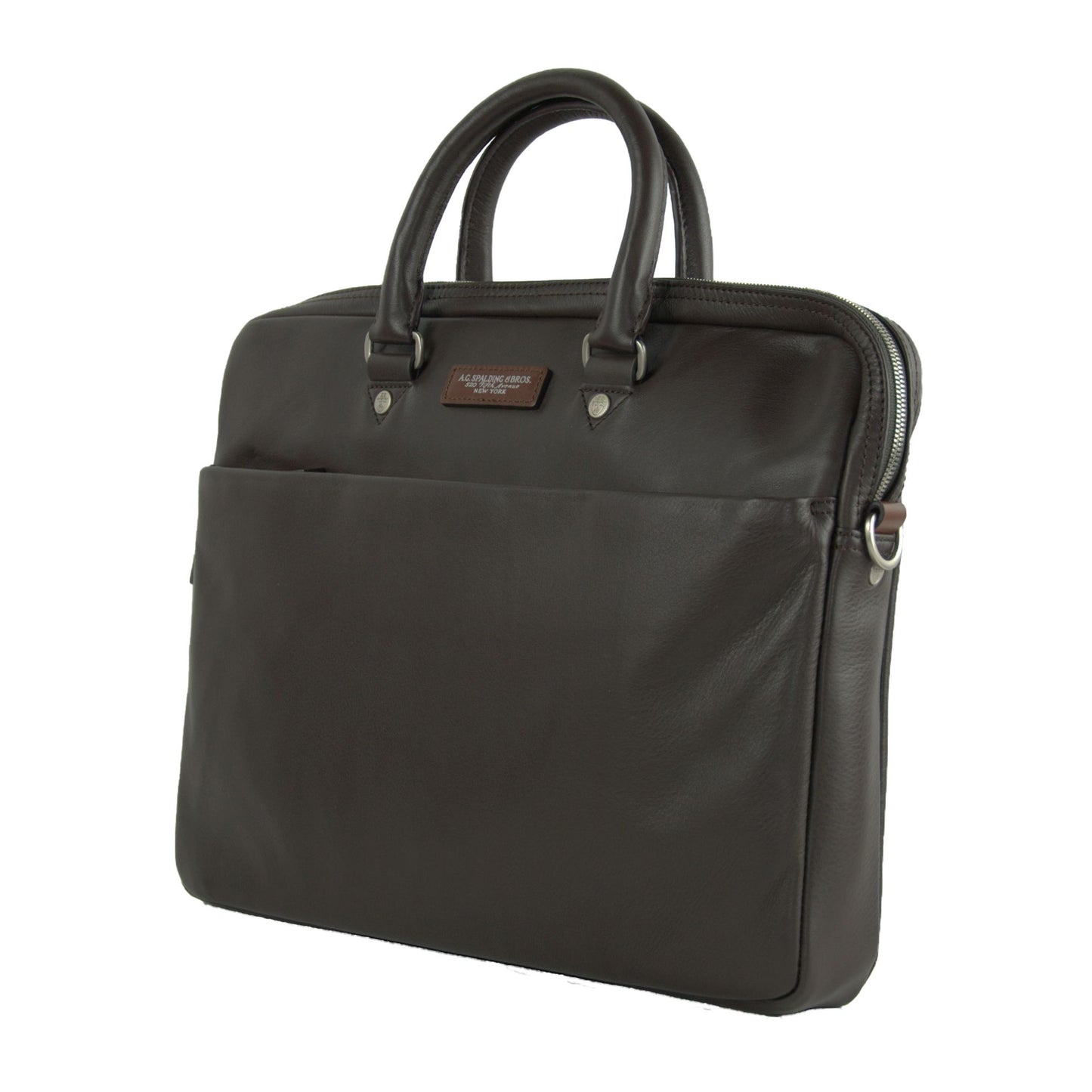 A.G. Spalding & Bros Refined Bovine Leather Briefcase - Manhattan Zipper