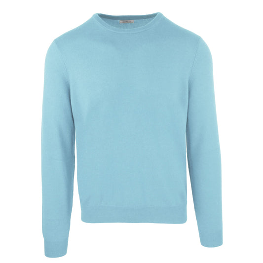 Malo Light Blue Cashmere Men Sweater