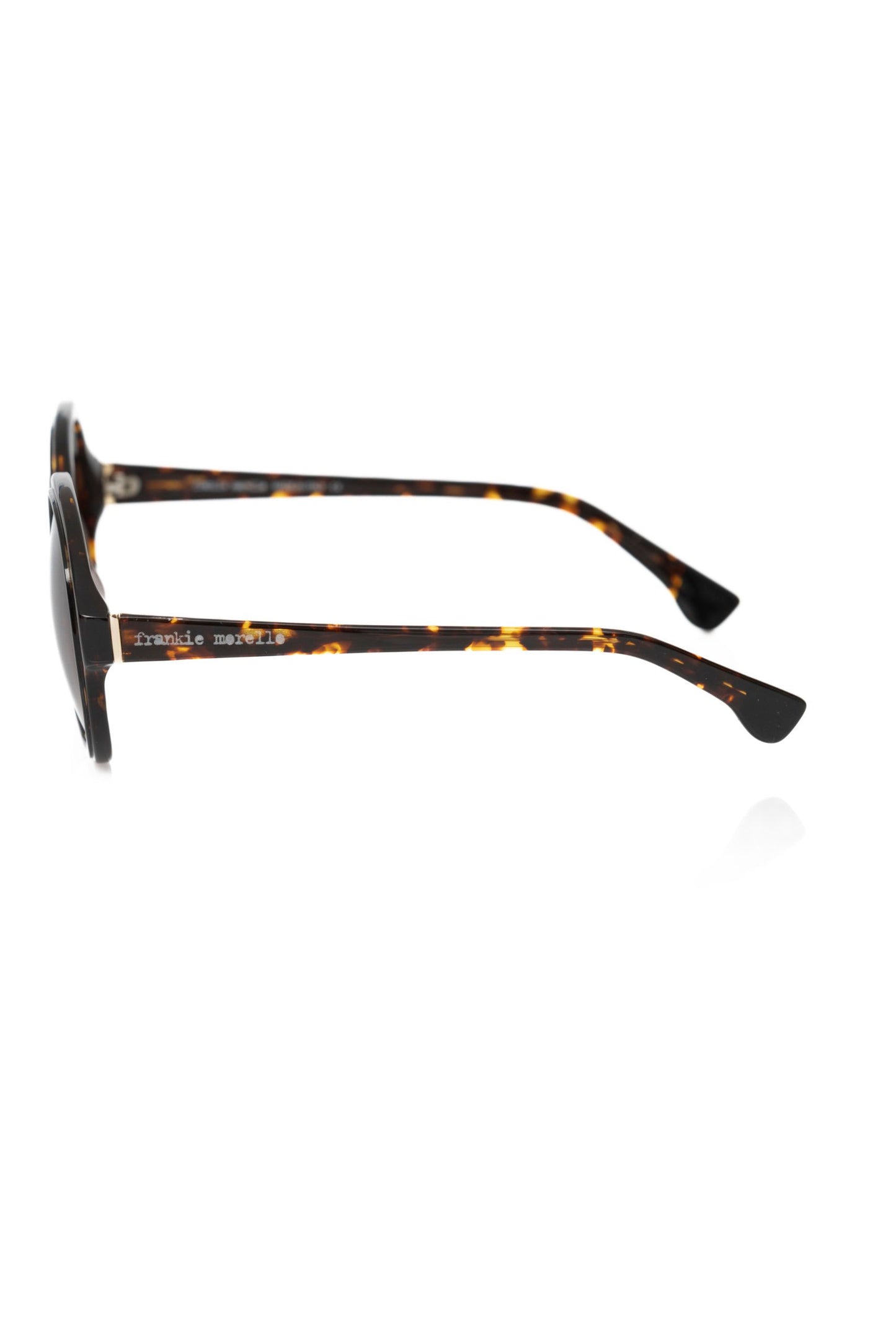 Frankie Morello Black Acetate Women's Sunglass