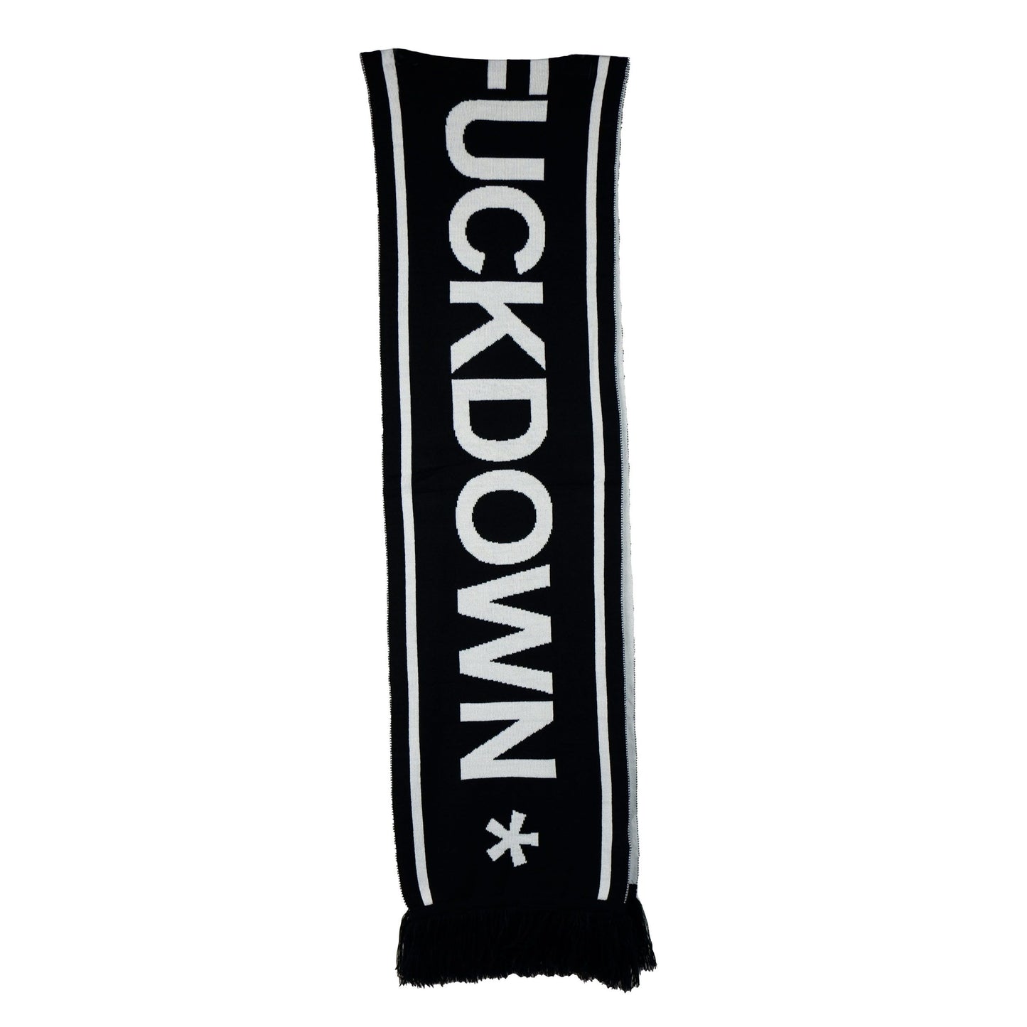 Comme Des Fuckdown Black Acrylic Men Scarf