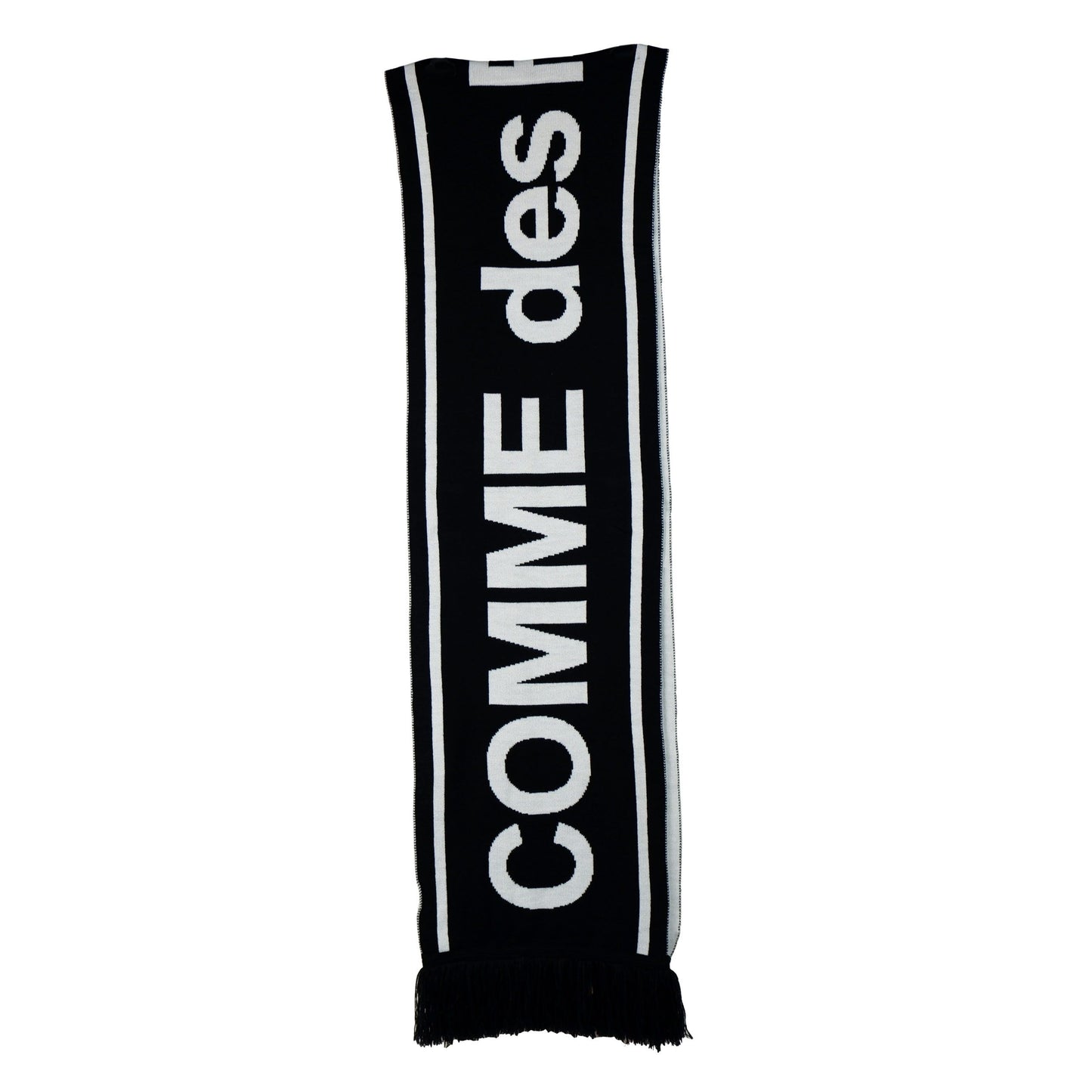 Comme Des Fuckdown Black Acrylic Men Scarf