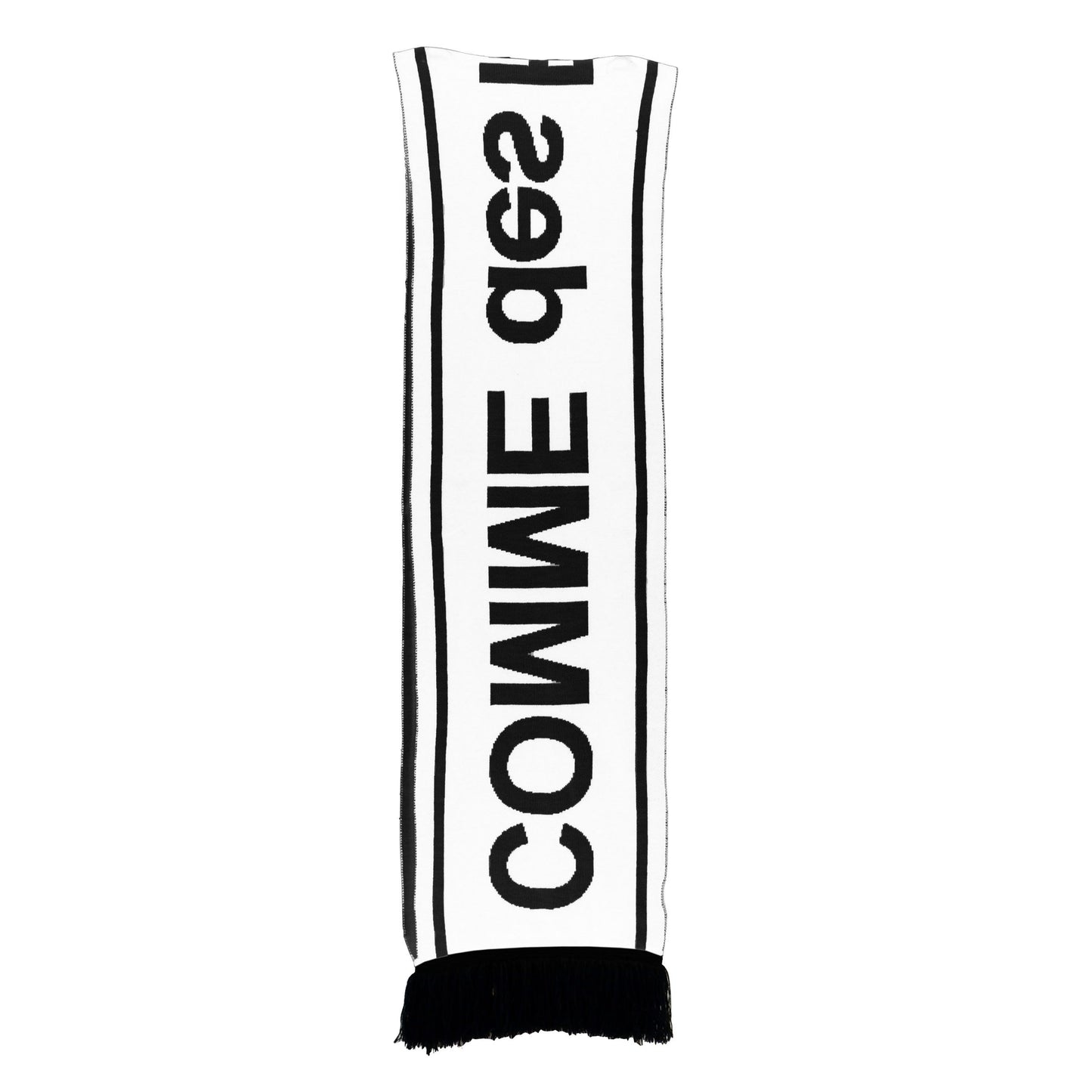 Comme Des Fuckdown Black Acrylic Men Scarf