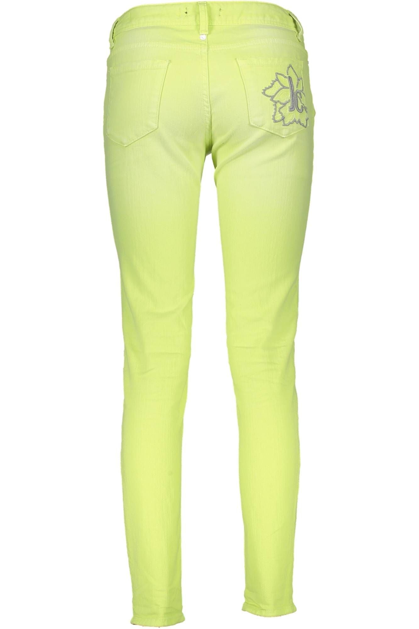 Just Cavalli Yellow Cotton Women Jeans