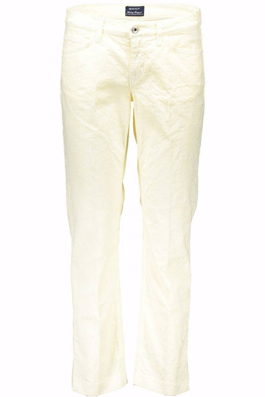 Gant White Cotton Women Pant