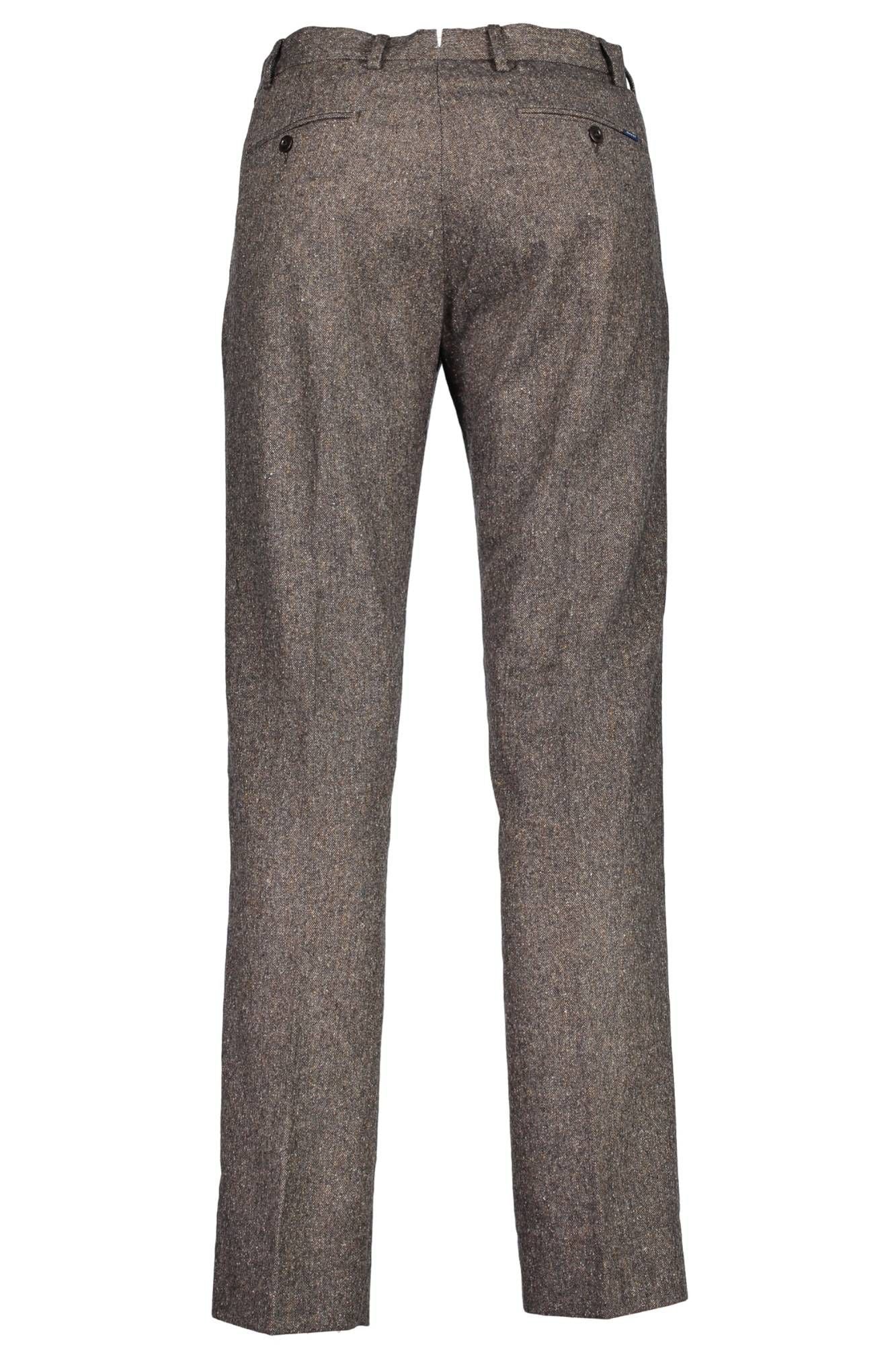 Gant Silk Brown Trousers with Classic Four-Pocket Design