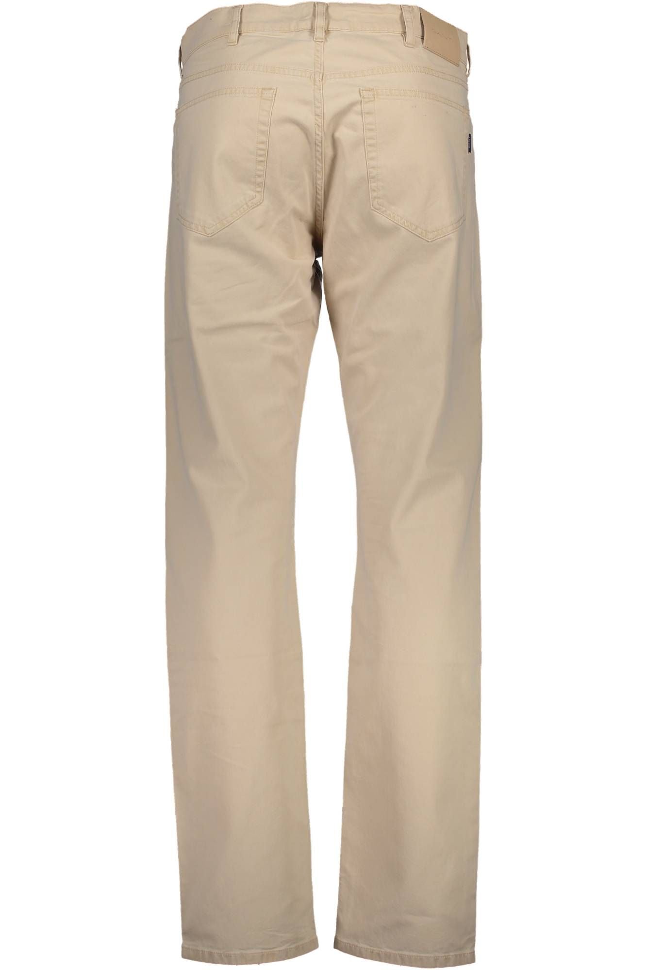 Gant Chic Beige Cotton Trousers with Classic Logo