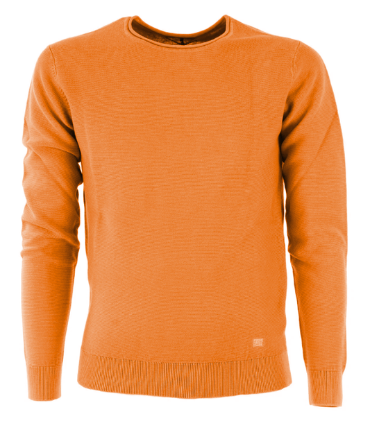 Yes Zee Orange Cotton Men Sweater