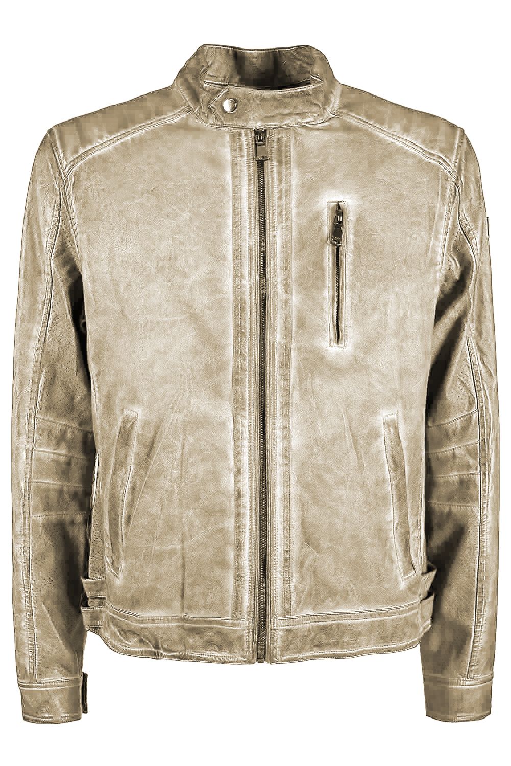 Yes Zee Beige Polyethylene Men Jacket