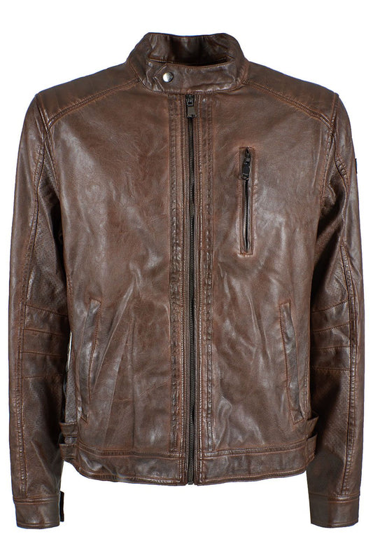 Yes Zee Brown Polyethylene Men Jacket