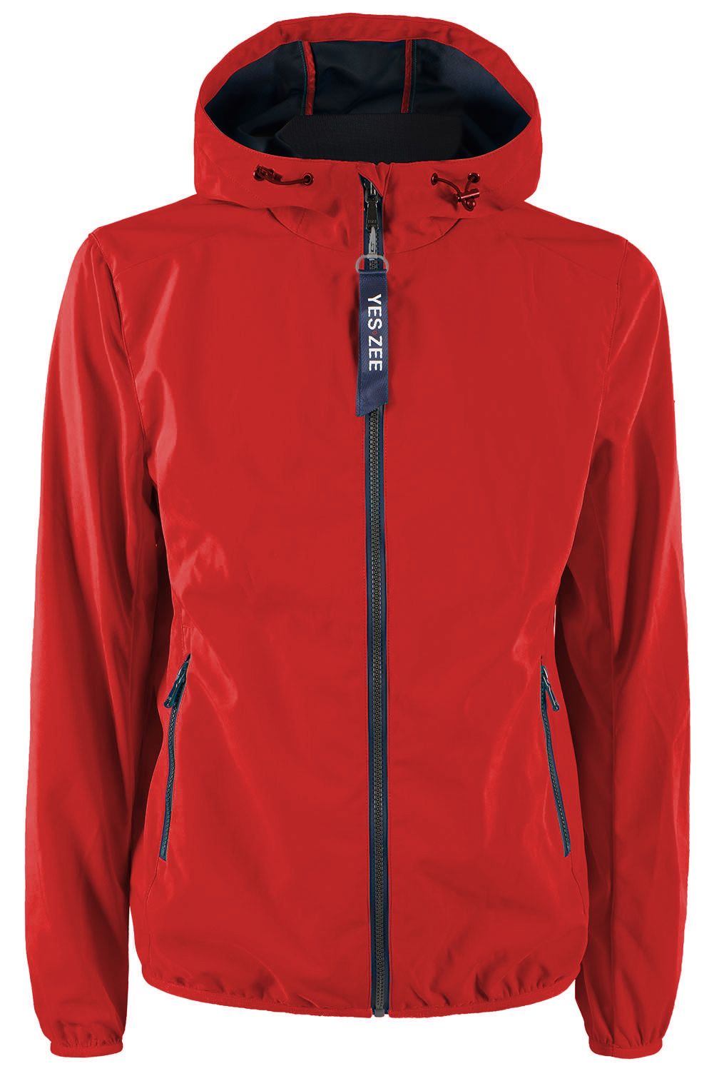 Yes Zee Sleek Red Softshell Men's Jacket with Hood